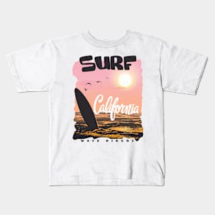 Surf California Design. Kids T-Shirt